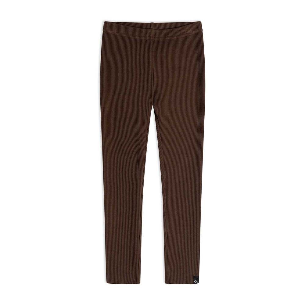Rib Legging Dark Brown - 10